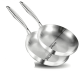 Set 2-3 Poêles Inox 22-28cm - Purcook