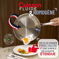 Set 2 - 3 Poêles Inox 304 5 Pli | 22 - 28cm - Purcook