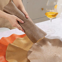 Set de 4 sets de table ronds tressés – Élégants et résistants - Purcook