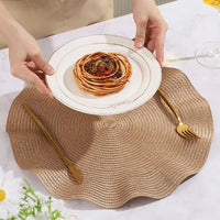 Set de 4 sets de table ronds tressés – Élégants et résistants - Purcook