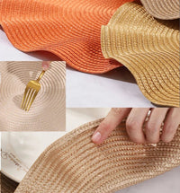 Set de 4 sets de table ronds tressés – Élégants et résistants - Purcook