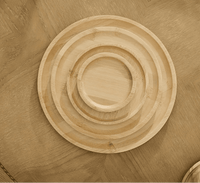 Support à gâteaux en bambou avec couvercle en verre – Élégance naturelle - Purcook