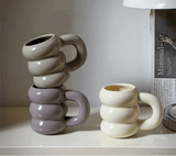 Tasse à café en céramique avec poignée style nordique – Élégance, confort - Purcook