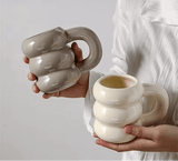 Tasse à café en céramique avec poignée style nordique – Élégance, confort - Purcook