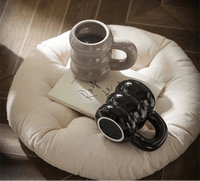 Tasse à café en céramique avec poignée style nordique – Élégance, confort - Purcook