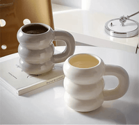 Tasse à café en céramique avec poignée style nordique – Élégance, confort - Purcook
