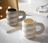 Tasse à café en céramique avec poignée style nordique – Élégance, confort - Purcook