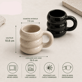 Tasse Café Céramique 420ml Style Nordique -Mug Élégant - Purcook