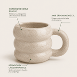 Tasse Café Céramique 420ml Style Nordique -Mug Élégant - Purcook