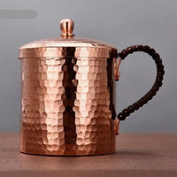 Tasse Cuivre Pur Vintage 350ml/550ml - Bienfaits Reconnus & Anse Tressée - Purcook