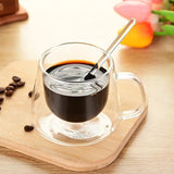 Tasse en verre à café, lait, thé à double paroi , 200ml. - Purcook