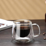 Tasse Verre Double Paroi 200ml Design Diamant - Café Thé Sans BPA - Purcook
