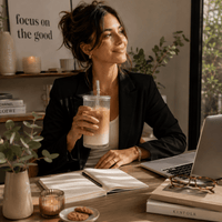 Tasse Verre Rayé 600ml - Grand Mug Smoothie avec/sans Couvercle - Purcook