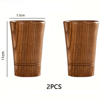 Tasses Bois Naturel Style Scandinave - Café Thé Bière 250ml - Purcook