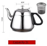 Théière Bouilloire Inox 1,5L avec Filtre -Sans BPA Purcook - Purcook