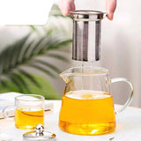 Théière en verre avec passoire en inox. - Purcook
