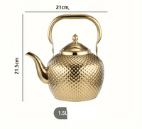 Théière Inox Élégante 1,5L | Design - Purcook théière en acier inoxydable ,infuseur ,bouilloire inox , isotherme filtre , alternative théière en inox crystel , Amazon ,Ikea ,Cdiscount  , bodum