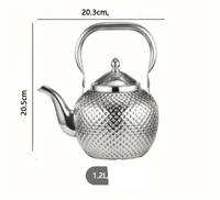 Théière Inox Élégante 1,5L | Design - Purcook théière en acier inoxydable ,infuseur ,bouilloire inox , isotherme filtre , alternative théière en inox crystel , Amazon ,Ikea ,Cdiscount  , bodum