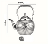 Théière Inox Élégante 1,5L | Design - Purcook théière en acier inoxydable ,infuseur ,bouilloire inox , isotherme filtre , alternative théière en inox crystel , Amazon ,Ikea ,Cdiscount  , bodum