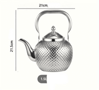 Théière Inox Élégante 1,5L | Design - Purcook théière en acier inoxydable ,infuseur ,bouilloire inox , isotherme filtre , alternative théière en inox crystel , Amazon ,Ikea ,Cdiscount  , bodum