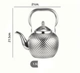 Théière Inox Élégante 1,5L | Design - Purcook théière en acier inoxydable ,infuseur ,bouilloire inox , isotherme filtre , alternative théière en inox crystel , Amazon ,Ikea ,Cdiscount  , bodum