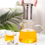Théière Verre avec Passoire Inox - Infusion Saine Sans Toxines - Purcook