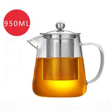 Théière Verre avec Passoire Inox - Infusion Saine Sans Toxines - Purcook