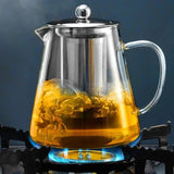 Théière Verre avec Passoire Inox - Infusion Saine Sans Toxines - Purcook