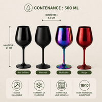 Verre à Cocktail inox - Design Chic Élégant Résistant - Purcook