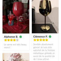 Verre chic à cocktail. - Purcook verre en inox à cocktail  - Purcook verre inox verre acier inoxydable