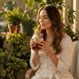 Verre en Verre Couvercle Bambou & Paille 350ml/550ml - Éco-Friendly Sans Plastique - Purcook