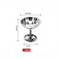 Verre Martini Inox sur Pied – Coupe à Cocktail, Dessert & Glace - Purcook