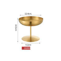 Verre Martini Inox sur Pied – Coupe à Cocktail, Dessert & Glace - Purcook
