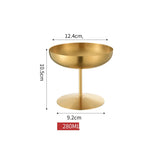 Verre Martini Inox sur Pied – Coupe à Cocktail, Dessert & Glace - Purcook
