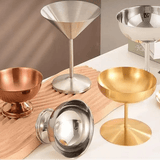 Verre Martini Inox sur Pied – Coupe à Cocktail, Dessert & Glace - Purcook