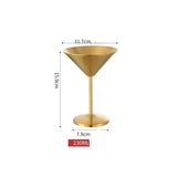 Verre Martini Inox sur Pied – Coupe à Cocktail, Dessert & Glace - Purcook