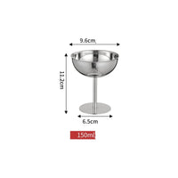 Verre Martini Inox sur Pied – Coupe à Cocktail, Dessert & Glace - Purcook
