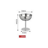 Verre Martini Inox sur Pied – Coupe à Cocktail, Dessert & Glace - Purcook