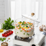 Marmite Verre Borosilicate 1,3L Double Poignées